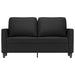 Canapea cu 2 locuri, negru, 120 cm, piele ecologică - WALTI WALTI