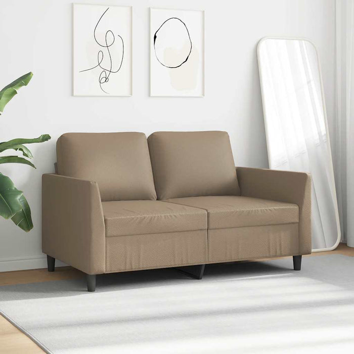 Canapea cu 2 locuri, cappuccino, 120 cm, piele ecologică WALTI