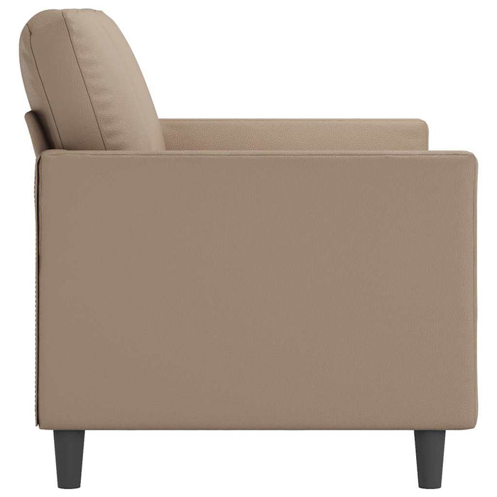 Canapea cu 2 locuri, cappuccino, 120 cm, piele ecologică WALTI