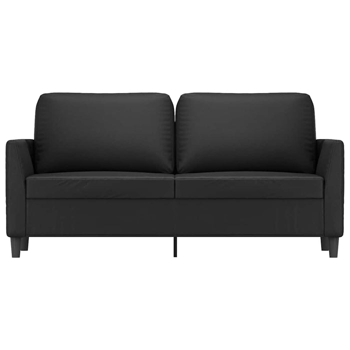 Canapea cu 2 locuri, negru, 140 cm, piele ecologică - WALTI WALTI