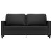 Canapea cu 2 locuri, negru, 140 cm, piele ecologică - WALTI WALTI