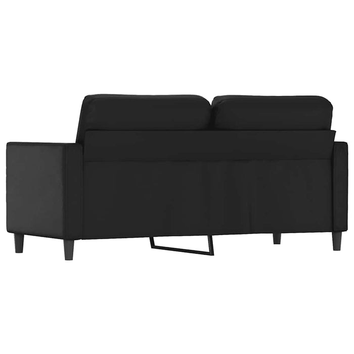 Canapea cu 2 locuri, negru, 140 cm, piele ecologică - WALTI WALTI