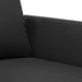 Canapea cu 2 locuri, negru, 140 cm, piele ecologică - WALTI WALTI