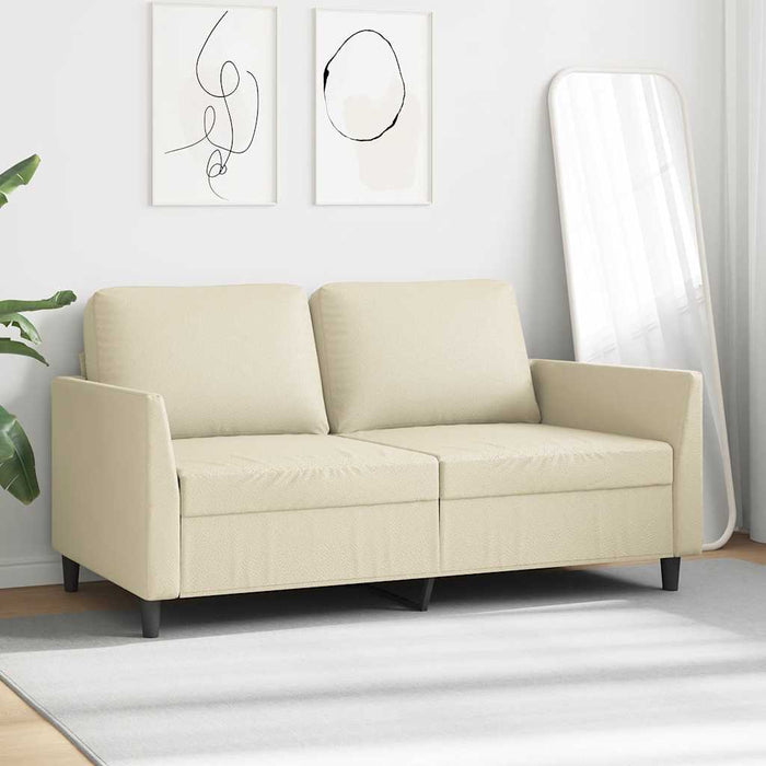 Canapea cu 2 locuri, crem, 140 cm, piele ecologică - WALTI WALTI