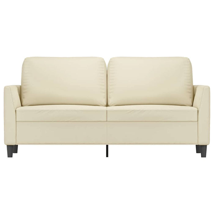 Canapea cu 2 locuri, crem, 140 cm, piele ecologică - WALTI WALTI