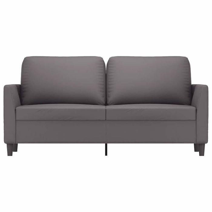Canapea cu 2 locuri, gri, 140 cm, piele ecologică - WALTI WALTI