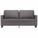 Canapea cu 2 locuri, gri, 140 cm, piele ecologică - WALTI WALTI