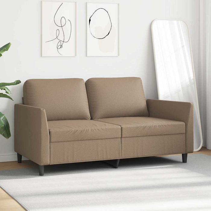 Canapea cu 2 locuri, cappuccino, 140 cm, piele ecologică - WALTI WALTI