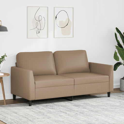 Canapea cu 2 locuri, cappuccino, 140 cm, piele ecologică - WALTI WALTI
