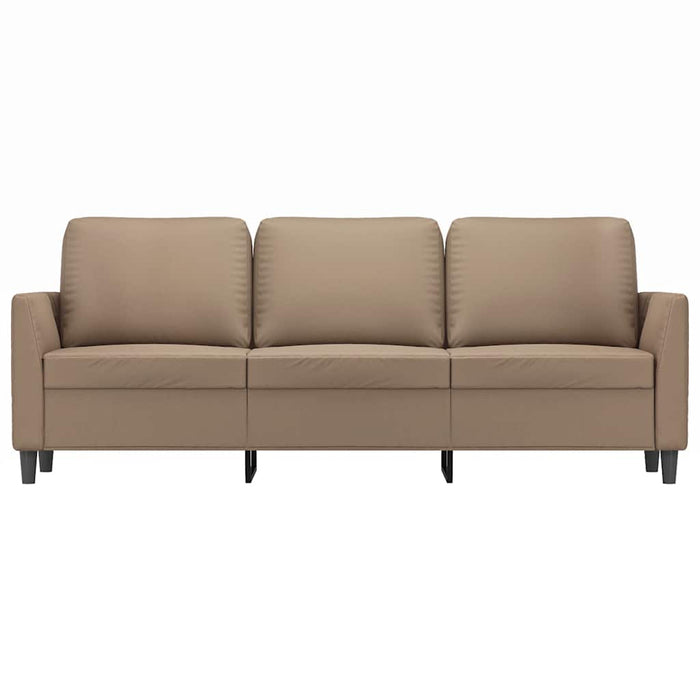 Canapea cu 3 locuri, cappuccino, 180 cm, piele ecologică - WALTI WALTI