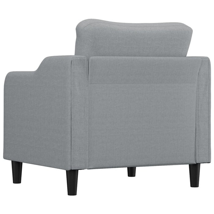 Fotoliu canapea, gri deschis, 60 cm, material textil - WALTI WALTI
