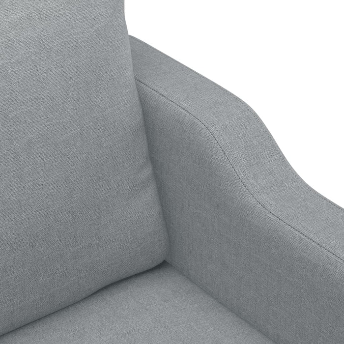 Fotoliu canapea, gri deschis, 60 cm, material textil - WALTI WALTI