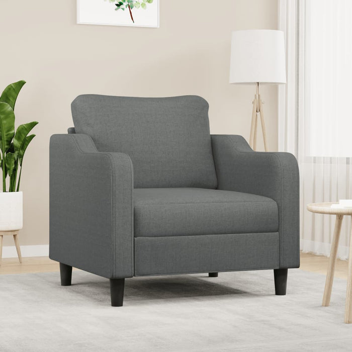 Fotoliu canapea, gri închis, 60 cm, material textil - WALTI WALTI