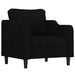 Fotoliu canapea, negru, 60 cm, material textil - WALTI WALTI