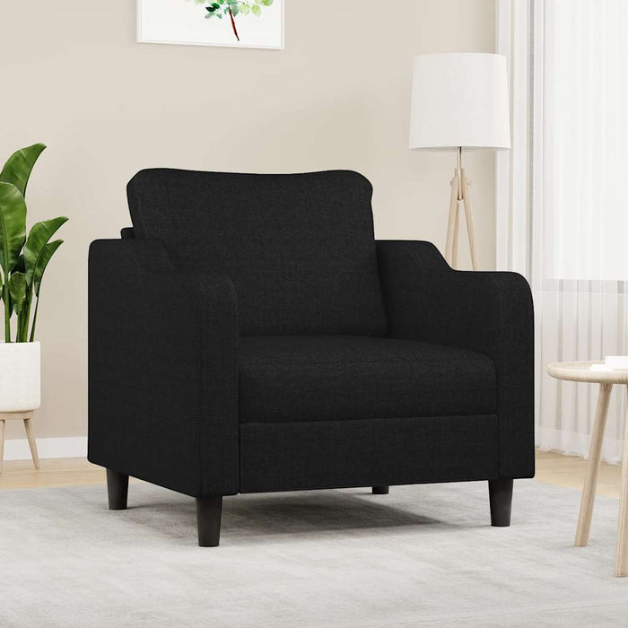Fotoliu canapea, negru, 60 cm, material textil - WALTI WALTI