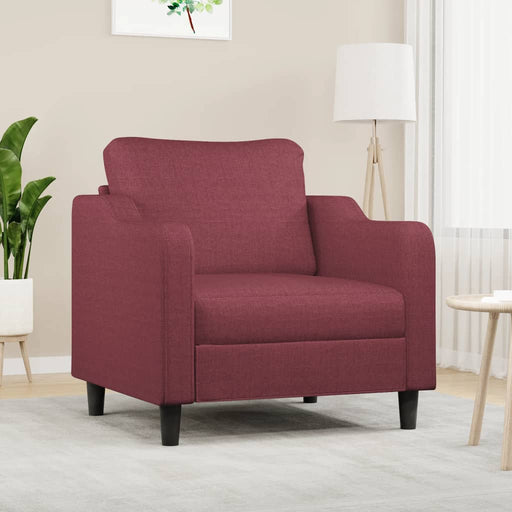 Fotoliu canapea, roșu vin, 60 cm, material textil - WALTI WALTI