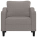 Fotoliu canapea, gri taupe, 60 cm, material textil - WALTI WALTI