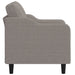 Fotoliu canapea, gri taupe, 60 cm, material textil - WALTI WALTI