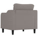Fotoliu canapea, gri taupe, 60 cm, material textil - WALTI WALTI