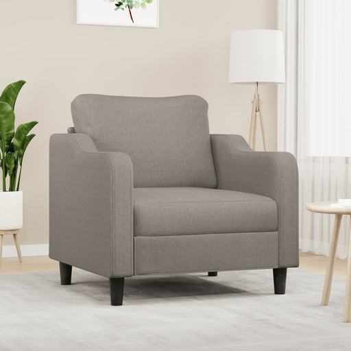 Fotoliu canapea, gri taupe, 60 cm, material textil - WALTI WALTI