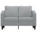 Canapea cu 2 locuri, gri deschis, 120 cm, material textil - WALTI WALTI