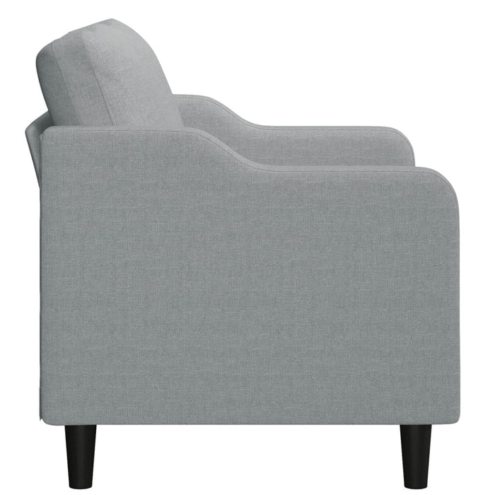 Canapea cu 2 locuri, gri deschis, 120 cm, material textil - WALTI WALTI