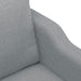 Canapea cu 2 locuri, gri deschis, 120 cm, material textil - WALTI WALTI
