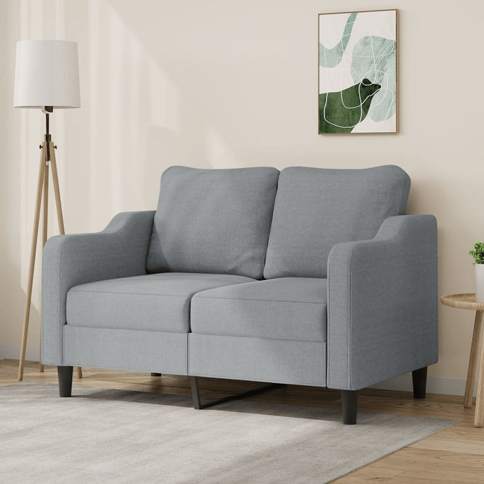 Canapea cu 2 locuri, gri deschis, 120 cm, material textil - WALTI WALTI