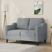 Canapea cu 2 locuri, gri deschis, 120 cm, material textil - WALTI WALTI
