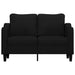 Canapea cu 2 locuri, negru, 120 cm, material textil - WALTI WALTI