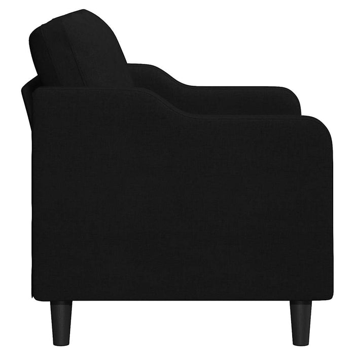 Canapea cu 2 locuri, negru, 120 cm, material textil - WALTI WALTI