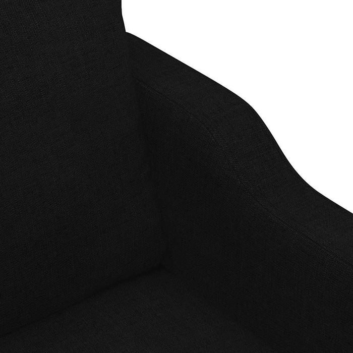 Canapea cu 2 locuri, negru, 120 cm, material textil - WALTI WALTI