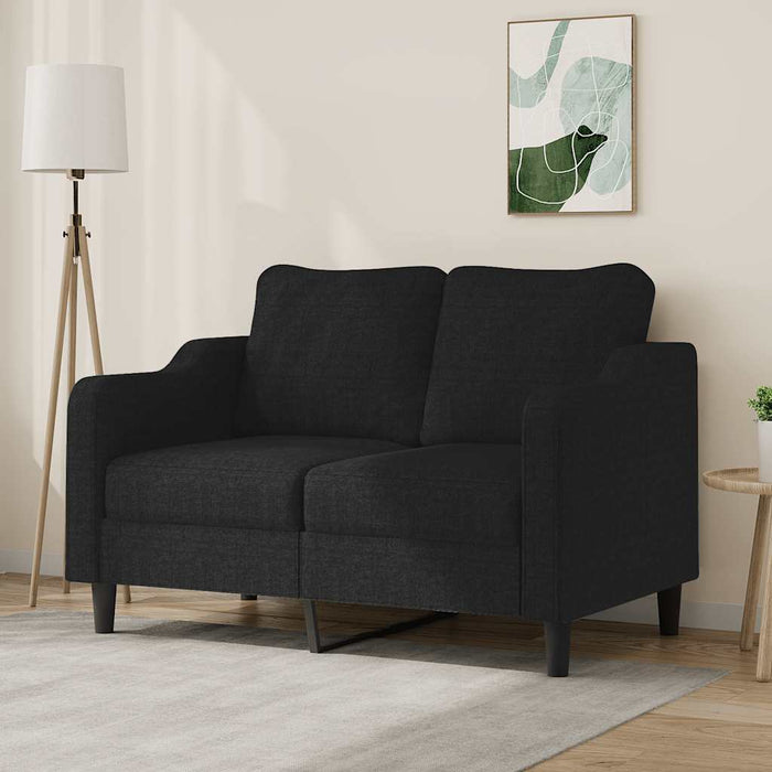 Canapea cu 2 locuri, negru, 120 cm, material textil - WALTI WALTI