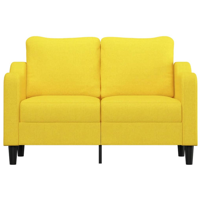 Canapea cu 2 locuri, galben deschis, 120 cm, material textil - WALTI WALTI