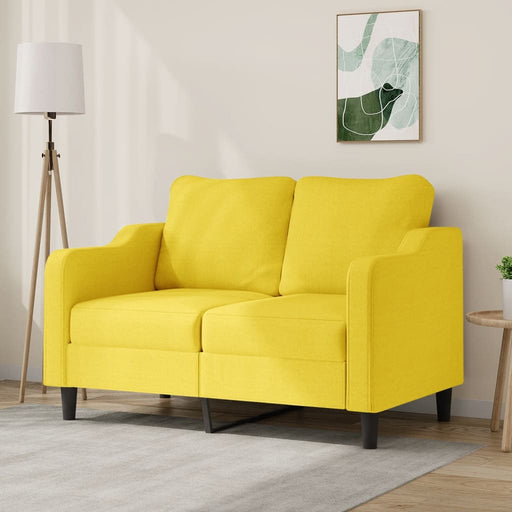 Canapea cu 2 locuri, galben deschis, 120 cm, material textil - WALTI WALTI