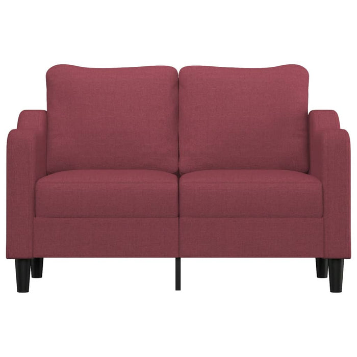Canapea cu 2 locuri, roșu vin, 120 cm, material textil - WALTI WALTI