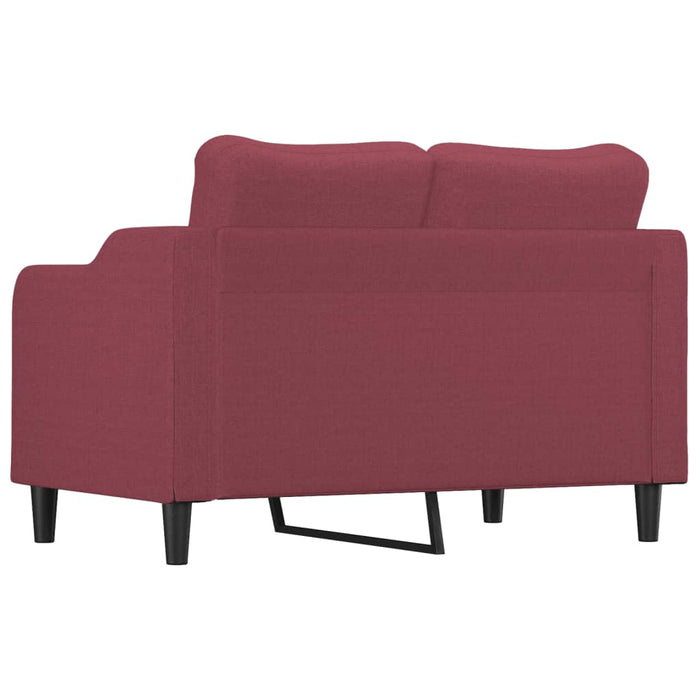 Canapea cu 2 locuri, roșu vin, 120 cm, material textil - WALTI WALTI