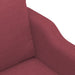Canapea cu 2 locuri, roșu vin, 120 cm, material textil - WALTI WALTI