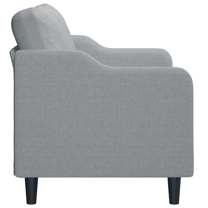 Canapea cu 2 locuri, gri deschis, 140 cm, material textil - WALTI WALTI
