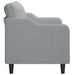 Canapea cu 2 locuri, gri deschis, 140 cm, material textil - WALTI WALTI