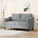 Canapea cu 2 locuri, gri deschis, 140 cm, material textil - WALTI WALTI