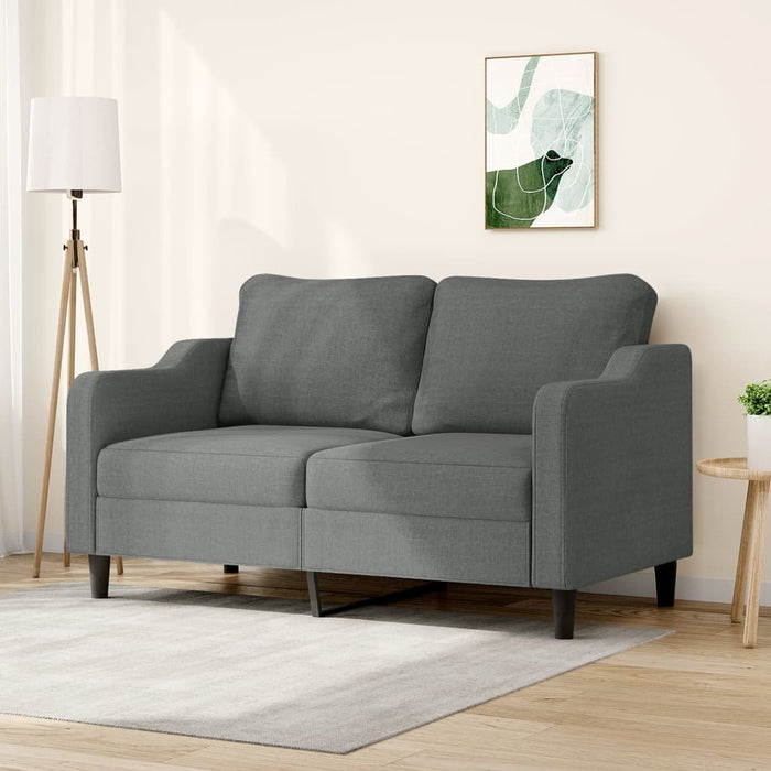Canapea cu 2 locuri, gri închis, 140 cm, material textil - WALTI WALTI