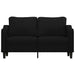 Canapea cu 2 locuri, negru, 140 cm, material textil - WALTI WALTI