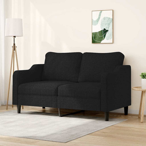 Canapea cu 2 locuri, negru, 140 cm, material textil - WALTI WALTI