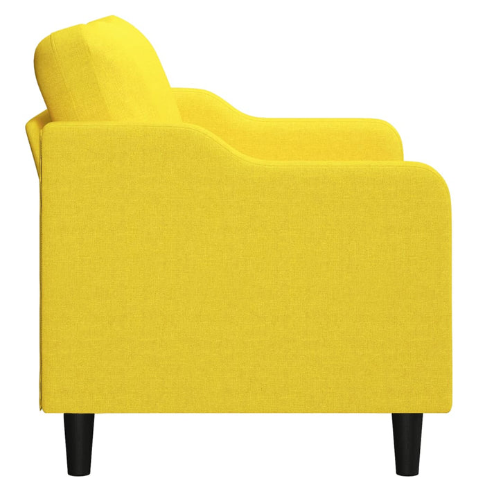 Canapea cu 2 locuri, galben deschis, 140 cm, material textil - WALTI WALTI