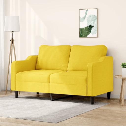 Canapea cu 2 locuri, galben deschis, 140 cm, material textil - WALTI WALTI