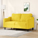 Canapea cu 2 locuri, galben deschis, 140 cm, material textil - WALTI WALTI
