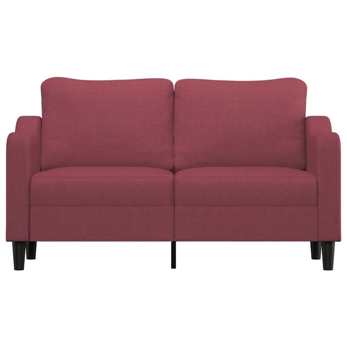 Canapea cu 2 locuri, roșu vin, 140 cm, material textil - WALTI WALTI