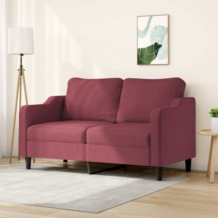 Canapea cu 2 locuri, roșu vin, 140 cm, material textil - WALTI WALTI
