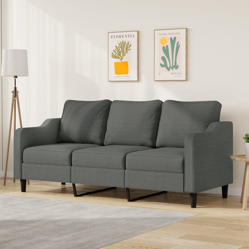 Canapea cu 3 locuri, gri închis, 180 cm, material textil - WALTI WALTI